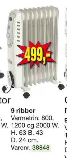 Harald Nyborg Olieradiator, DKK 499 tilbud