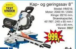 Harald Nyborg Kap- og geringssav 8’’, DKK 999 tilbud