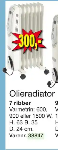 Harald Nyborg Olieradiator, DKK 300 tilbud