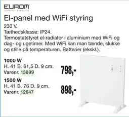 Harald Nyborg El-panel med WiFi styring tilbud