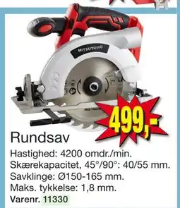 Harald Nyborg Rundsav, DKK 499 tilbud