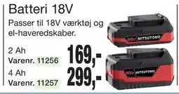 Harald Nyborg Batteri 18V tilbud