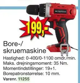 Harald Nyborg Bore-/ skruemaskine, DKK 199 tilbud