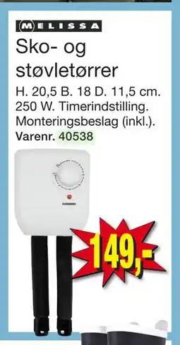 Harald Nyborg Sko- og støvletørrer, DKK 149 tilbud