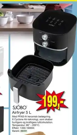 Harald Nyborg Airfryer 5 L, DKK 199 tilbud