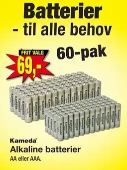 Harald Nyborg Alkaline batterier, DKK 69 tilbud