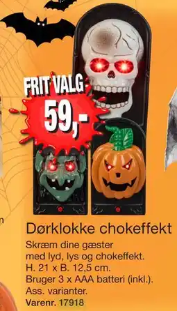 Harald Nyborg Dørklokke chokeffekt, DKK 59 tilbud