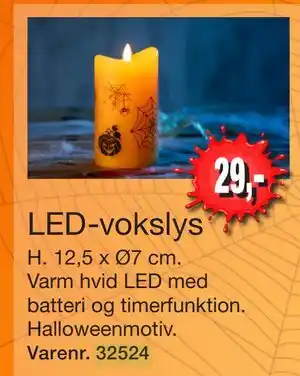 Harald Nyborg LED-vokslys, DKK 29 tilbud