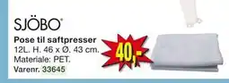 Harald Nyborg Pose til saftpresser, DKK 40 tilbud