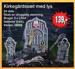 Harald Nyborg Kirkegårdssæt med lys, DKK 139 tilbud