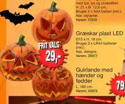 Harald Nyborg Græskar plast LED, DKK 29 tilbud