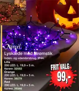 Harald Nyborg Lyskæde med strømstik, DKK 99 tilbud