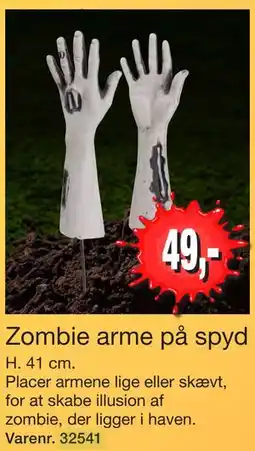 Harald Nyborg Zombie arme på spyd, DKK 49 tilbud