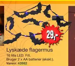 Harald Nyborg Lyskæde flagermus, DKK 29 tilbud