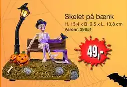 Harald Nyborg Skelet på bænk, DKK 49 tilbud