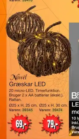 Harald Nyborg Græskar LED, DKK 69 tilbud