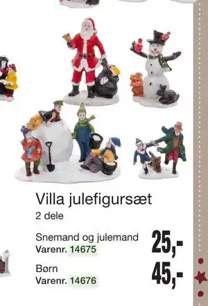 Harald Nyborg Villa julefigursæt, DKK 25 tilbud