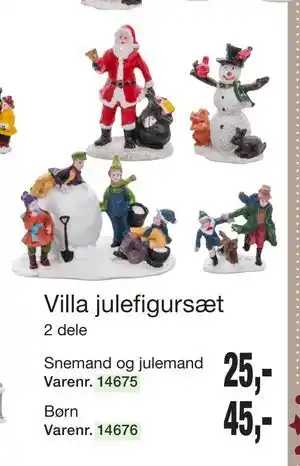 Harald Nyborg Villa julefigursæt, DKK 45 tilbud