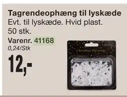 Harald Nyborg Tagrendeophæng til lyskæde, DKK 12 tilbud