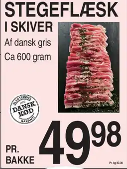 ABC Lavpris Stegeflæsk i skiver tilbud