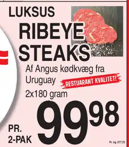 ABC Lavpris LUKSUS RIBEYE STEAKS tilbud