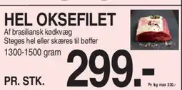 ABC Lavpris Hel oksefilet tilbud