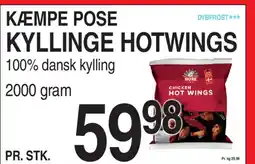 ABC Lavpris Kæmpe pose kyllinge hotwings tilbud