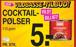 ABC Lavpris Cocktail-vildt pølser tilbud