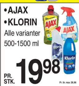 ABC Lavpris Ajax •klorin tilbud