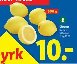 Lidl Citroner, DKK 10 tilbud
