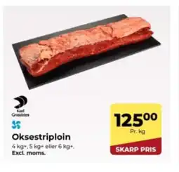 Dagrofa Food Service Oksestriploin tilbud