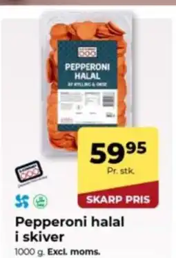 Dagrofa Food Service Pepperoni halal i skiver tilbud