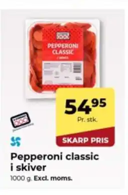 Dagrofa Food Service Pepperoni classic i skiver tilbud