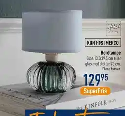 Imerco Bordlampe, DKK 129.95 tilbud