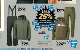 Bilka SPAR 25% på Ellesse dame-, børne- og herretøj tilbud