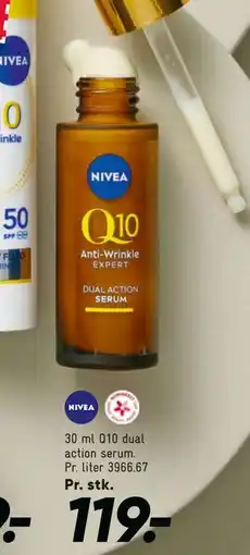 Bilka 30 ml Q10 dual action serum, DKK 119 tilbud
