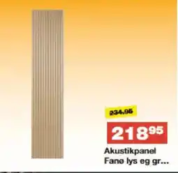 Bauhaus Akustikpanel Fanø lys eg gr tilbud