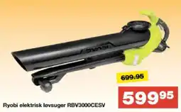 Bauhaus Ryobi elektrisk løvsuger RBV3000CESV tilbud
