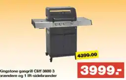 Bauhaus Kingstone gasgrill Cliff 3600 3 brændere og 1 IR-sidebrænder tilbud
