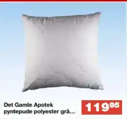 Bauhaus Det Gamle Apotek pyntepude polyester grå... tilbud