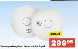 Bauhaus Housegard røgalarm Luma trådløs 2-pak tilbud