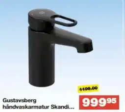 Bauhaus Gustavsberg håndvaskarmatur Skandi... tilbud