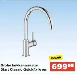Bauhaus Grohe køkkenarmatur Start Classic Quickfix krom tilbud