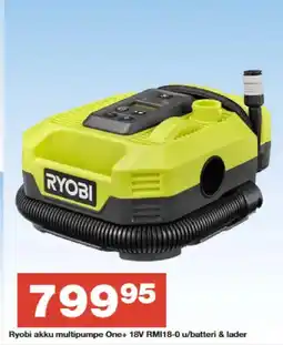 Bauhaus Ryobi akku multipumpe One+ 18V RMI18-0 u/batteri & lader tilbud