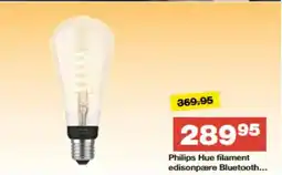 Bauhaus Philips Hue filament edisonpære Bluetooth tilbud