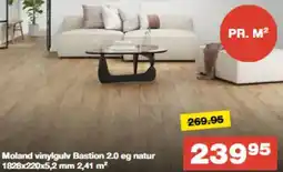 Bauhaus Moland vinylgulv bastion 20 eg natur tilbud