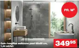 Bauhaus Gulv-/vægflise wellstone pearl tilbud