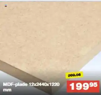 Bauhaus MDF-plade tilbud