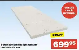Bauhaus Bordplade laminat light terrazzo tilbud