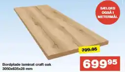Bauhaus Bordplade laminat craft oak tilbud